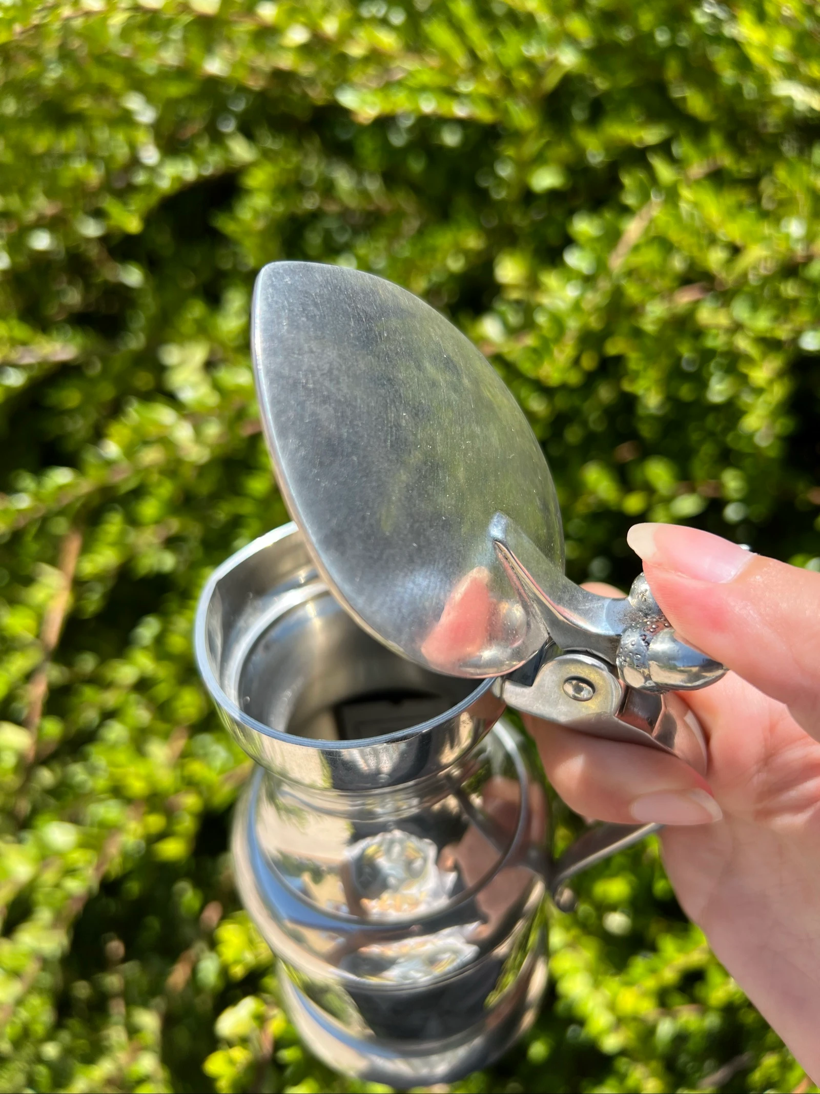 🍷 Tin kan ÉTAINS DU MANOIR Parijs Frankrijk 13 cm met vintage deksel – photo 5